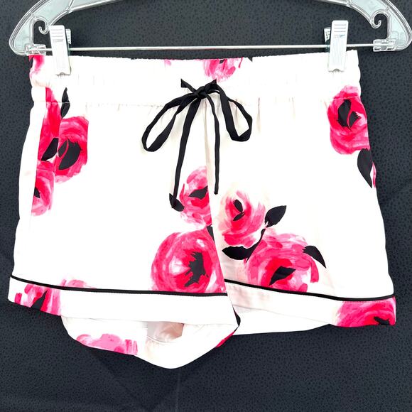 Kate Spade New York roses satin women’s pajama shorts and top set - Picture 6 of 9